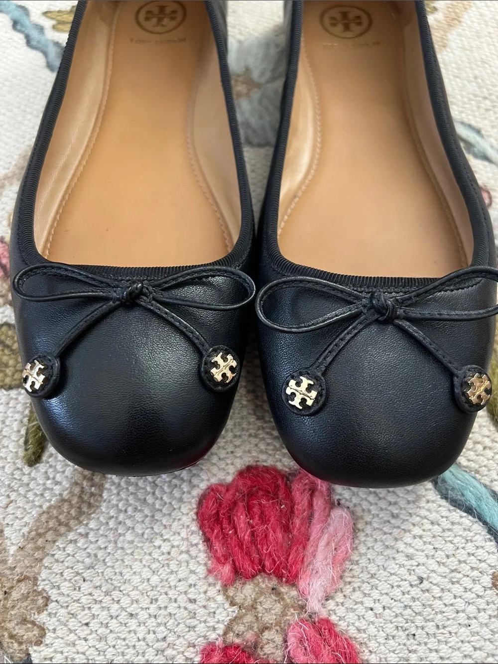 Tory Burch Leather Ballet Flats  Size 9